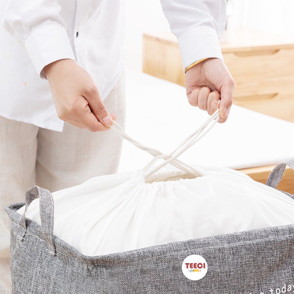 &lt;Video Review&gt; Túi Đựng Quần Áo Chăn Màn Cỡ Lớn 100L Sọt Giỏ Vải Đựng Đồ Đa Năng Gấp Gọn Chống Thấm Nước U075