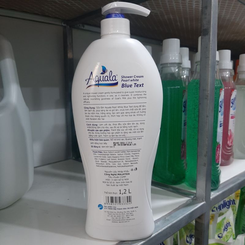 Sữa tắm Aquala Pearl White 1200ml
