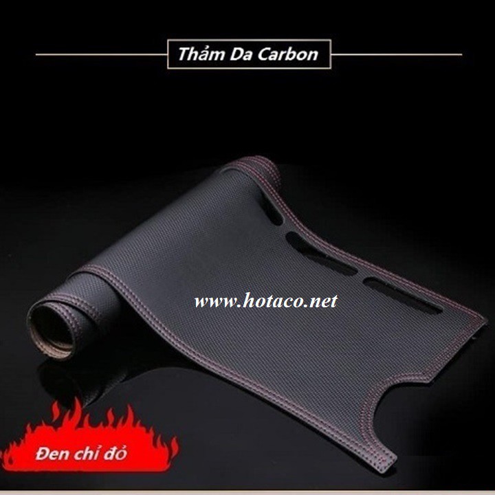 Taplo da vân carbon, thảm chống nóng ô tô loại da đủ cho các dòng xe Vios, Xpander, Fortuner, Innova, CRV, Brio, Mazda 3