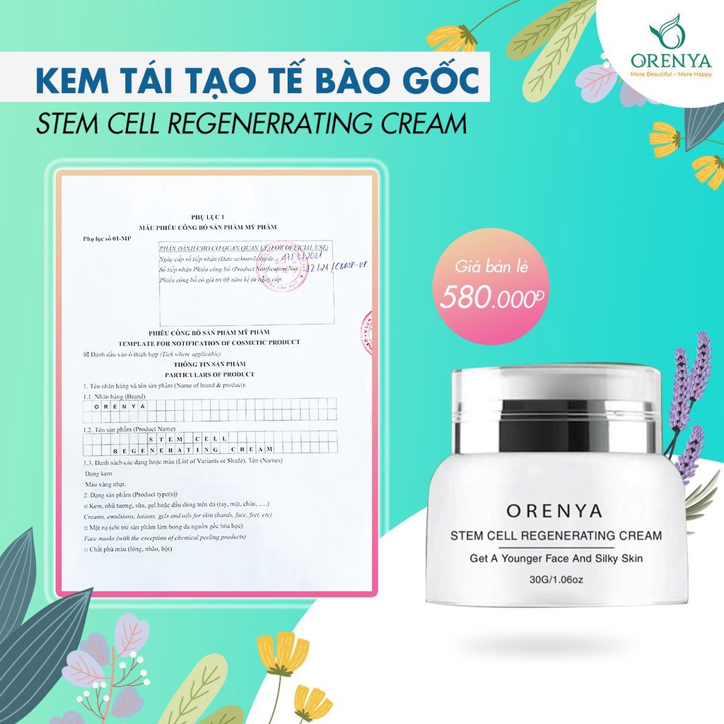Kem Tái Tạo Tế Bào gốc - Phục Hồi Các Tế Bào Da Hư Tổn🌱 Làm Mờ Sẹo Rỗ, Sẹo Do Mụn