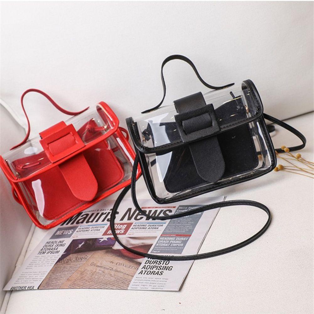 Túi Đeo Chéo Mini Hình Vuông Trong Suốt Thiết Kế Tinh Tế Thời Trang Cho Nữ