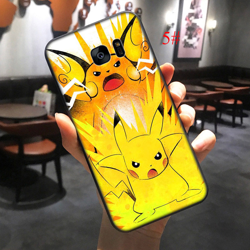 QD19 Cute pikachu Soft Silicone Case for Samsung J4 J6 Plus A2 Core J7 Duo J8 2018 S6 Edge | BigBuy360 - bigbuy360.vn