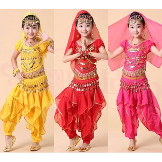 Trang phục múa Ấn độ trẻ em ( bộ đầy đủ)