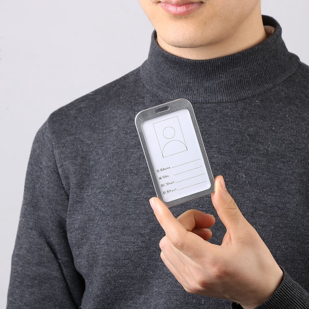 EMILEE Bao đựng thẻ tên bằng hợp kim nhôm tiện dụng