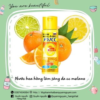 Nước hoa hồng CC Melano Rohto Nhật Bản 170ml - Giá tốt - Hàng chính hãng