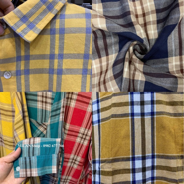 Áo sơ mi kẻ karo suông 20 mẫu hot nhất