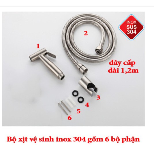 Vòi xịt toilet, Vòi xịt vệ sinh inox 304