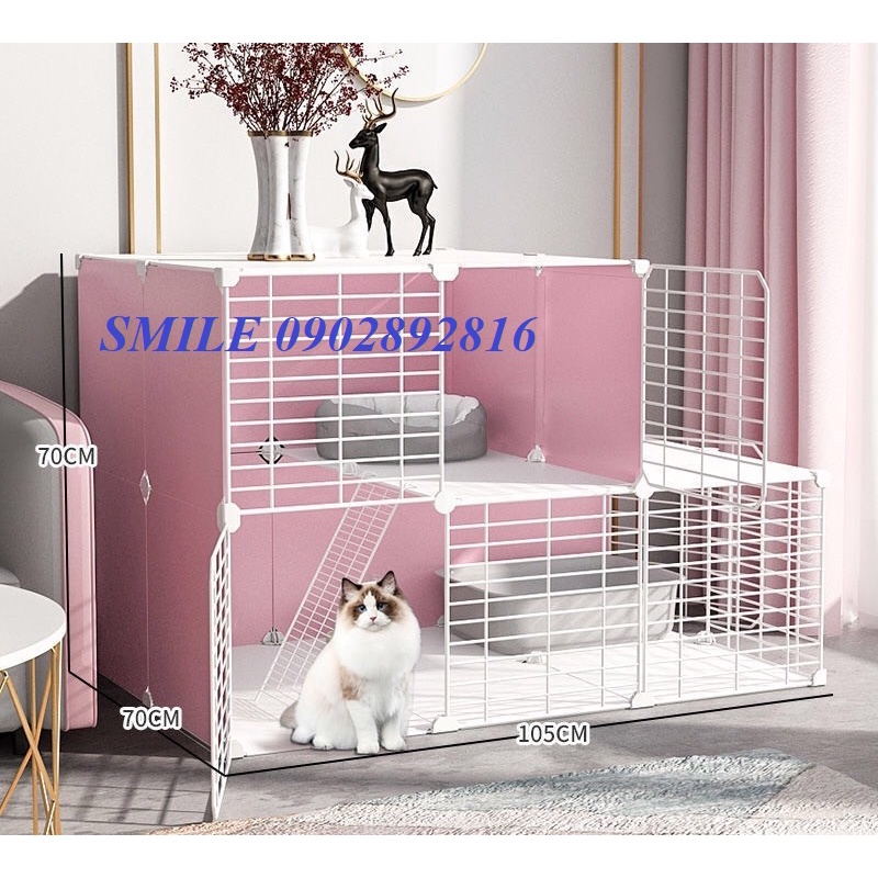 [TẶNG VÒNG CỔ] COMBO CHUỒNG, NHÀ, LỒNG LƯỚI THÉP CHO CHÓ MÈO THÚ CƯNG ĐA NĂNG