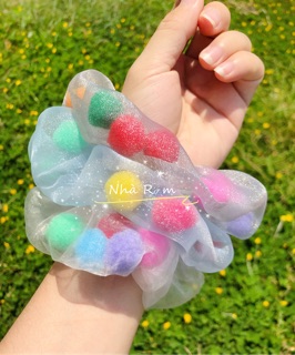 Combo 10 chiếc cột tóc vải (được chọn mẫu)