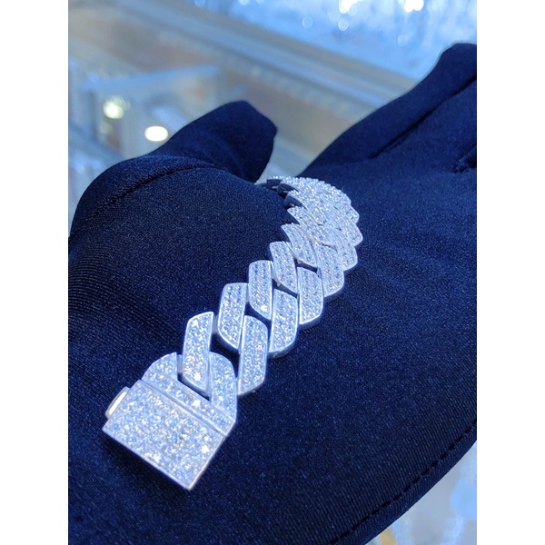 Lắc đính dá moissanite Chất liệu bạc 950 Sđt/zalo0858871899 #tiembacngoclan