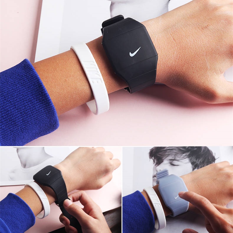 Vòng tay thể thao logo Nike bằng silica gel
