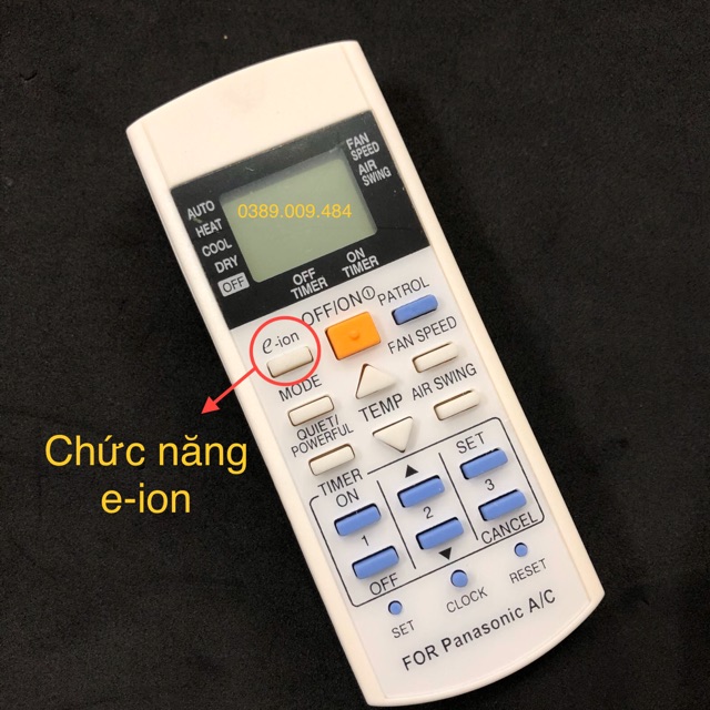 Điều khiển điều hoà PANASONIC 2 chiều - Remote máy lạnh PANASONIC 2 chiều