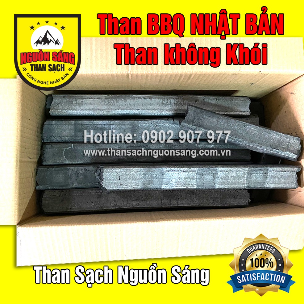 (10kg) Than nướng BBQ Nhật Bản, Than Sạch không khói (Sumo BBQ)