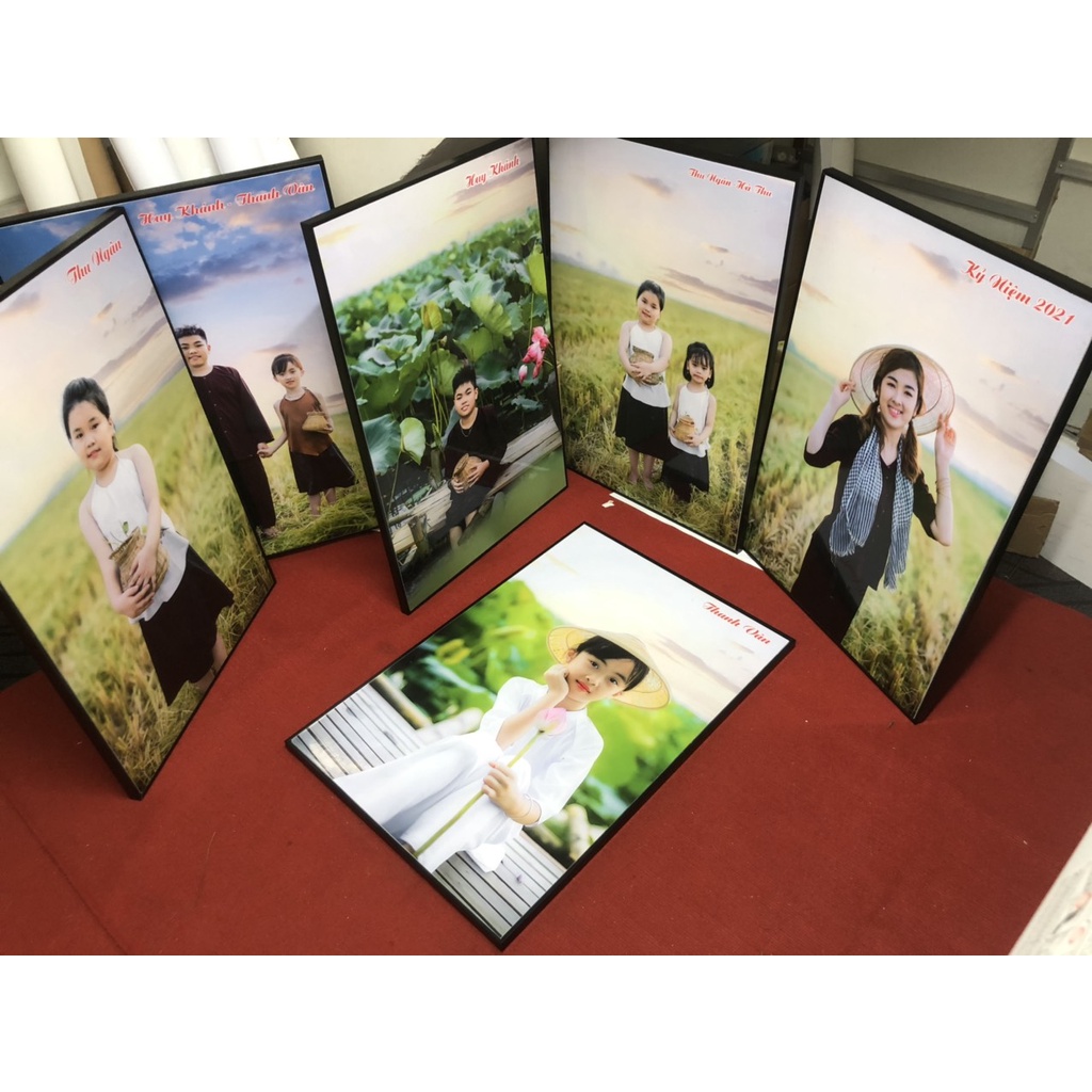 In Ảnh Khung Canvas Kích thước 40x60cm 50x75cm 60x90cm Ảnh Phóng Lớn ẢNh Treo Tường In Ảnh Cưới Ảnh Gia Đình