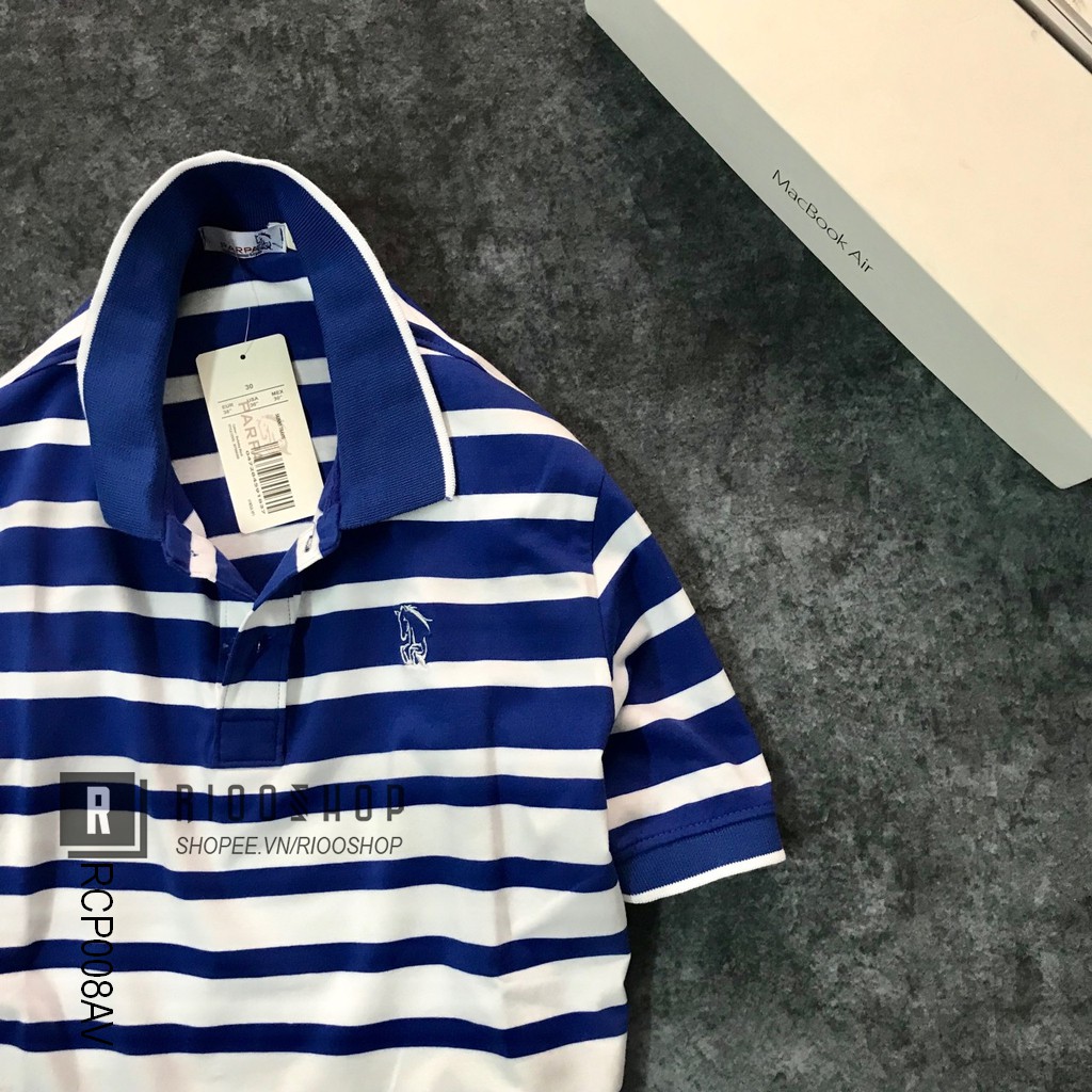 Áo polo nam sọc ngang cotton form rộng cực đẹp Parpa mới RCP010AV - áo thun nam có cổ Riooshop | BigBuy360 - bigbuy360.vn