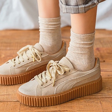 Tất Len Nam Nữ Cổ Cao Màu Vintage