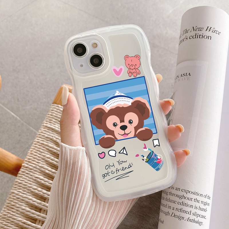 Suntaiho Ốp lưng iphone Ốp Điện Thoại mềm trong suốt in hình thỏ / gấu hoạt hình dễ thương thích hợp cho Iphone 14 13 14 11 12