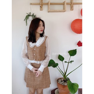 SET DẠ TWEED CỔ BÈO