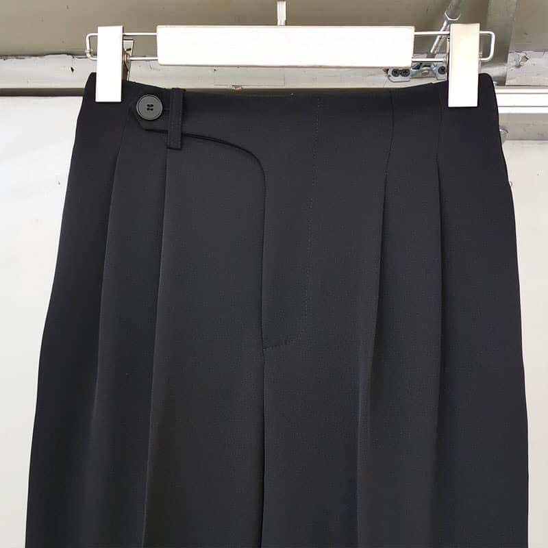 Quần baggy  nữ L.I.E.N Boutique  nút chéo , chất liệu kaki thoáng mát | BigBuy360 - bigbuy360.vn