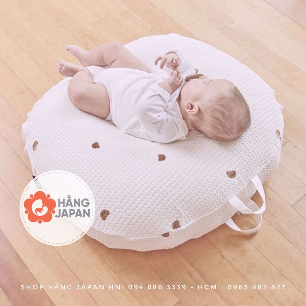 Gối chống trào ngược TOTOTO BEBE chất liệu AIRMESH cho bé từ 0-14M+ nhập khẩu Hàn Quốc chính hãng