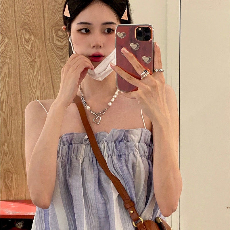 Áo Ống Không Tay Phong Cách Hàn Quốc Kiểu Dáng Mới Dành Cho Nữ