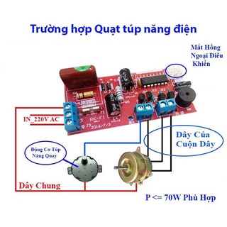 Vỉ mạch quạt điều khiển hồng ngoại từ xa