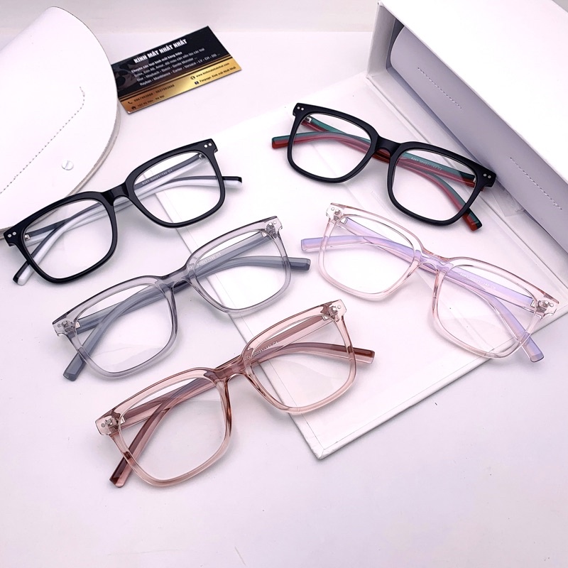 Gọng kính dẻo TR90 cận giả cận mắt vuông thời trang 8261