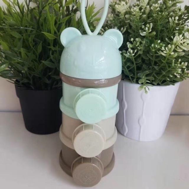 Chia sữa 3 ngăn có nắp đậy Dolphin