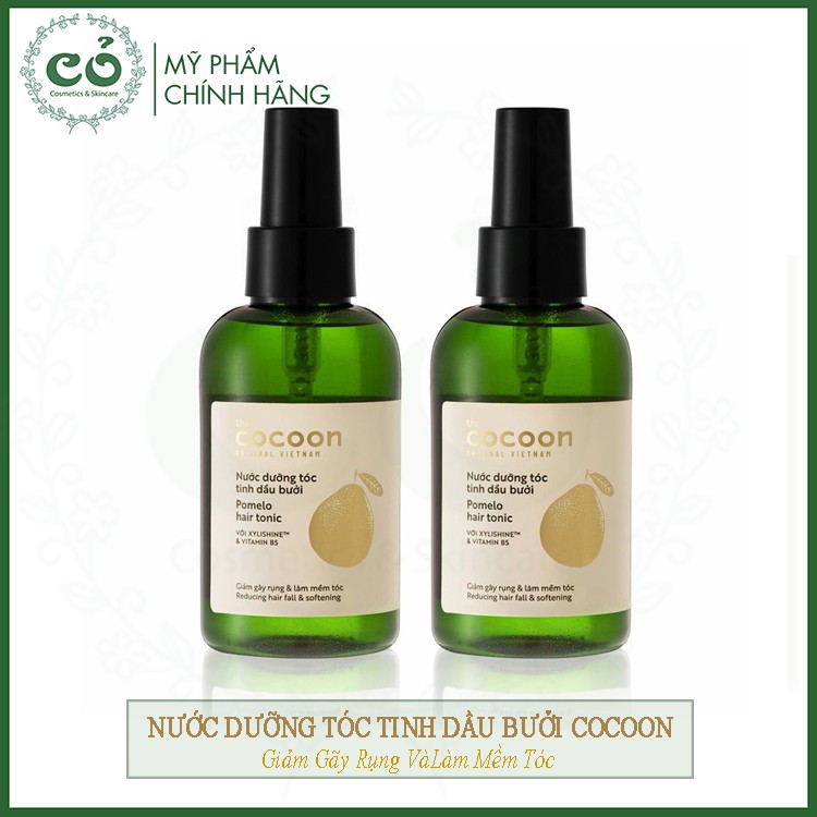 Nước Dưỡng Tóc Giảm Gãy Rụng Và Làm Mềm Tóc Tinh Dầu Bưởi The Cocoon Pomelo Hair Tonic