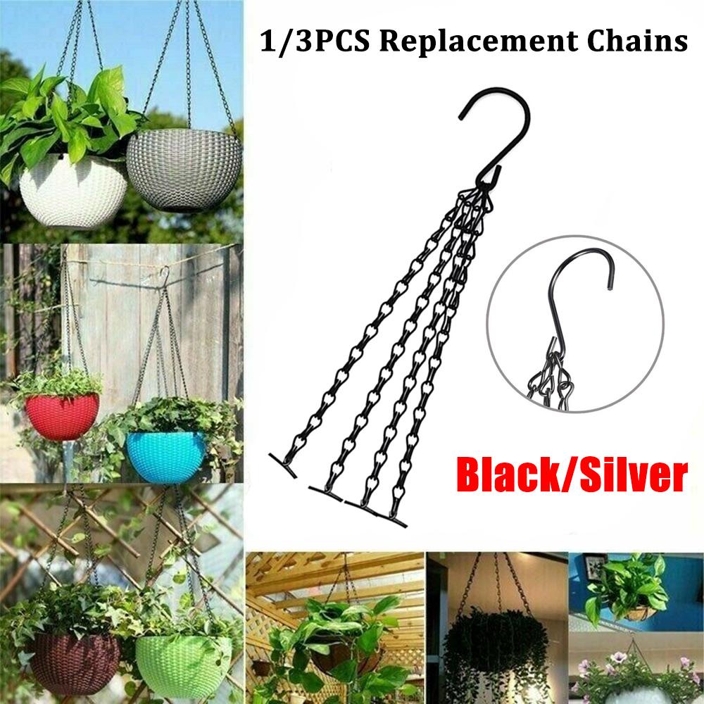 Bộ 1 / 3 Dây Xích Treo Lồng Chim Kích Thước 14 &quot;|Móc Treo Cây Cảnh Thay Thế Tiện Dụng