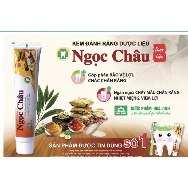 Kem Đánh Răng Dược lKiệu Ngọc Châu