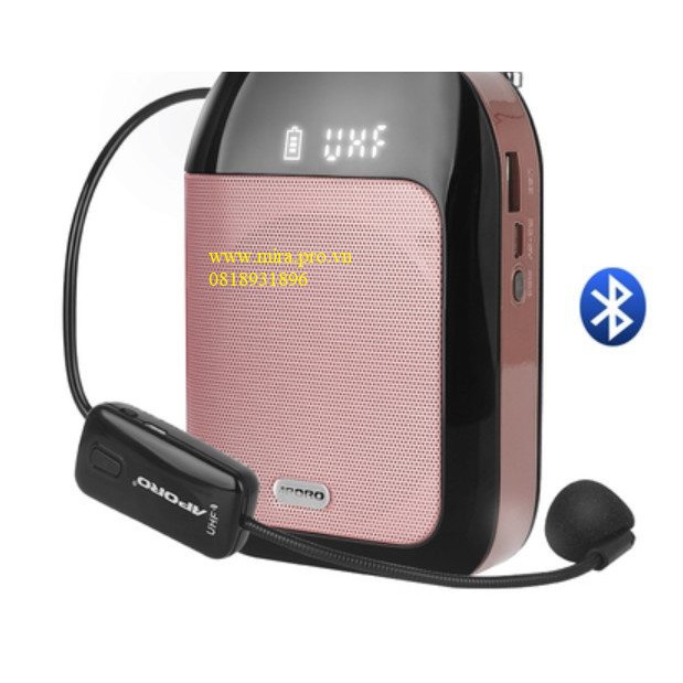 Máy trợ giảng aporo t20 uhf 2.4G  có Bluetooth