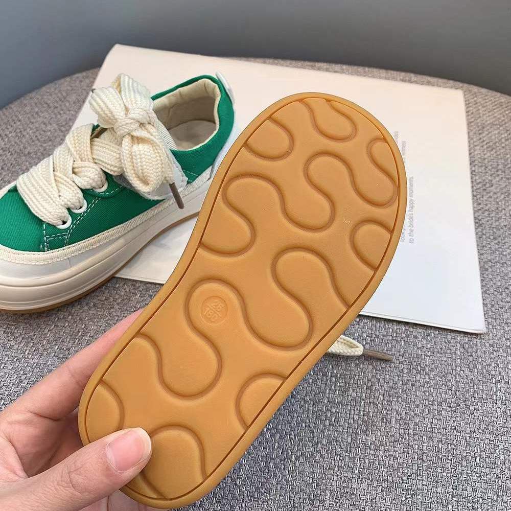 Giày Sneaker Đế Mềm Quai Dán Thoải Mái Phong Cách Hàn Quốc Cho Bé