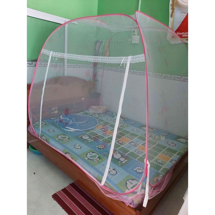 Màn chụp tự bung đỉnh rộng 2 cửa, Mùng chụp đỉnh rộng 2 cửa 2m2x2m