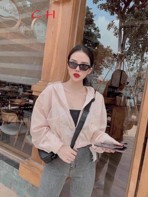 Áo khoác nhung tăm túi hộp CH12 | BigBuy360 - bigbuy360.vn