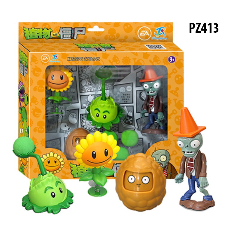 Đồ chơi hoa quả nổi giận Plantz vs Zombie - Bộ đồ chơi hoa quả ăn thịt người Plant and Zombie 2