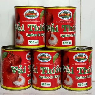 Vải thiều lon 565g