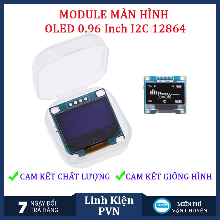 Màn hình hiển thị 128x64 Oled 0.96 Inch giao Tiếp I2C chuyên dụng SSD1315/SSD1306 | BigBuy360 - bigbuy360.vn