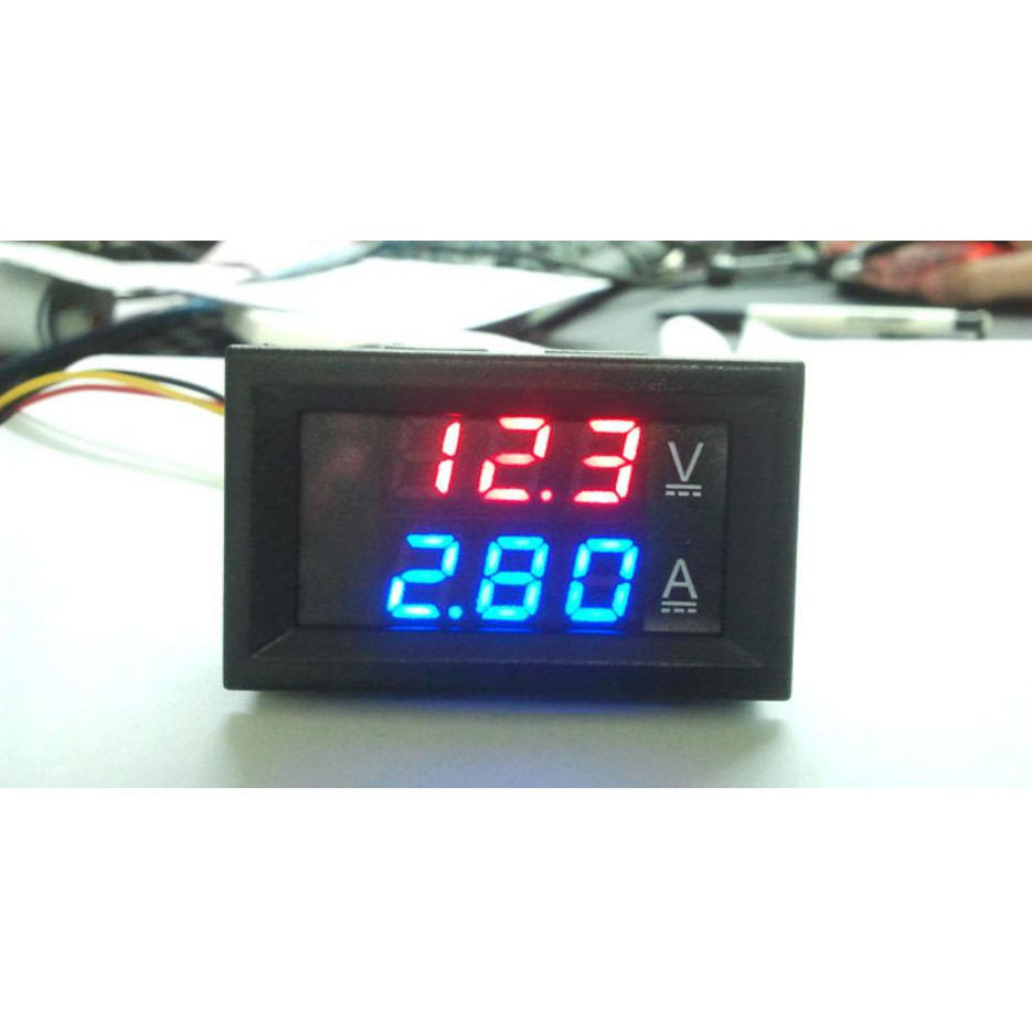 Đồng hồ đo dòng và áp hiển thị kỹ thuật số 50A (loại tốt)
