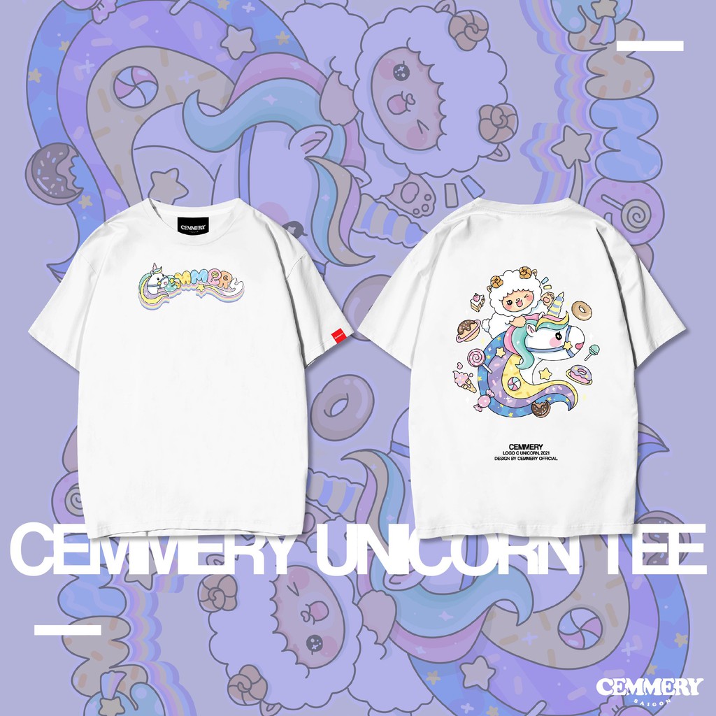 [Mã 2611THTRANG100K hoàn 10% xu đơn 99K] Áo thun CEMMERY " UNICORN TEE "