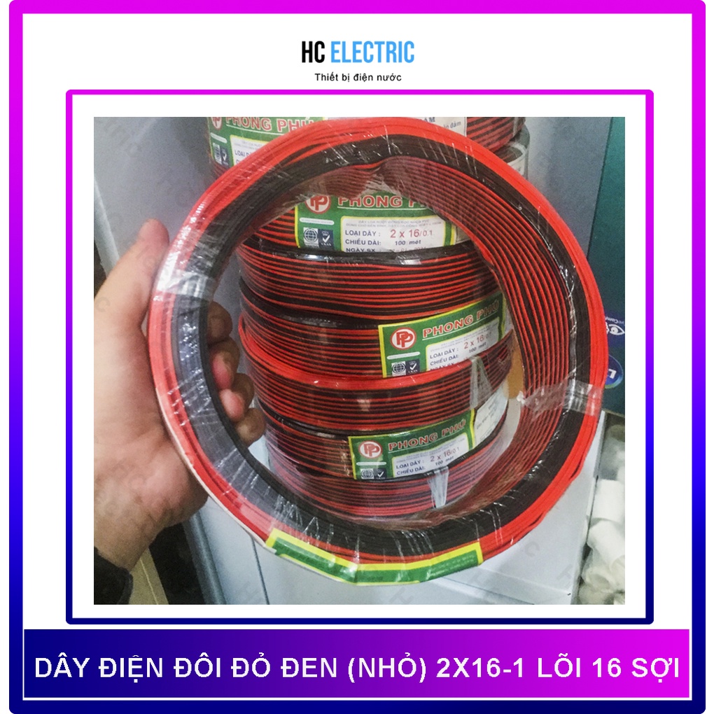 [ GIÁ HUỶ DIỆT ] Dây điện đôi đỏ đen để hàn led,dây loa , linh kiện điện tử , DIY ( dây 2 lõi mỗi lõi 16 dây đồng)