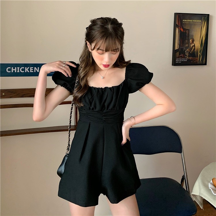 Bộ  Jumpsuit tay bồng nhún ngực[ẢNH THẬT TẠI SHOP]