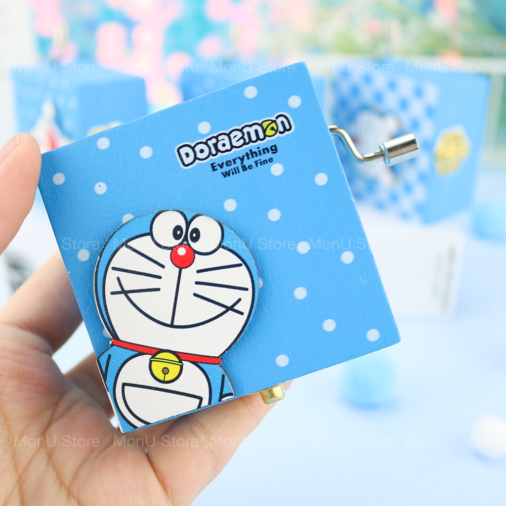 Hộp nhạc gỗ DORAEMON DOREMON tay quay dễ thương cute MON0255 TooYoo
