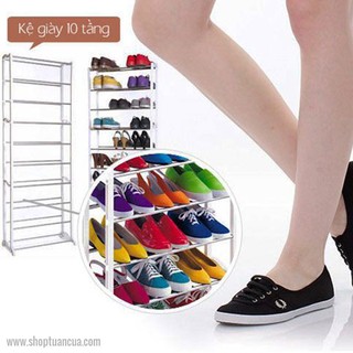 Free ship Kệ để giày 10 tầng cao 1m4