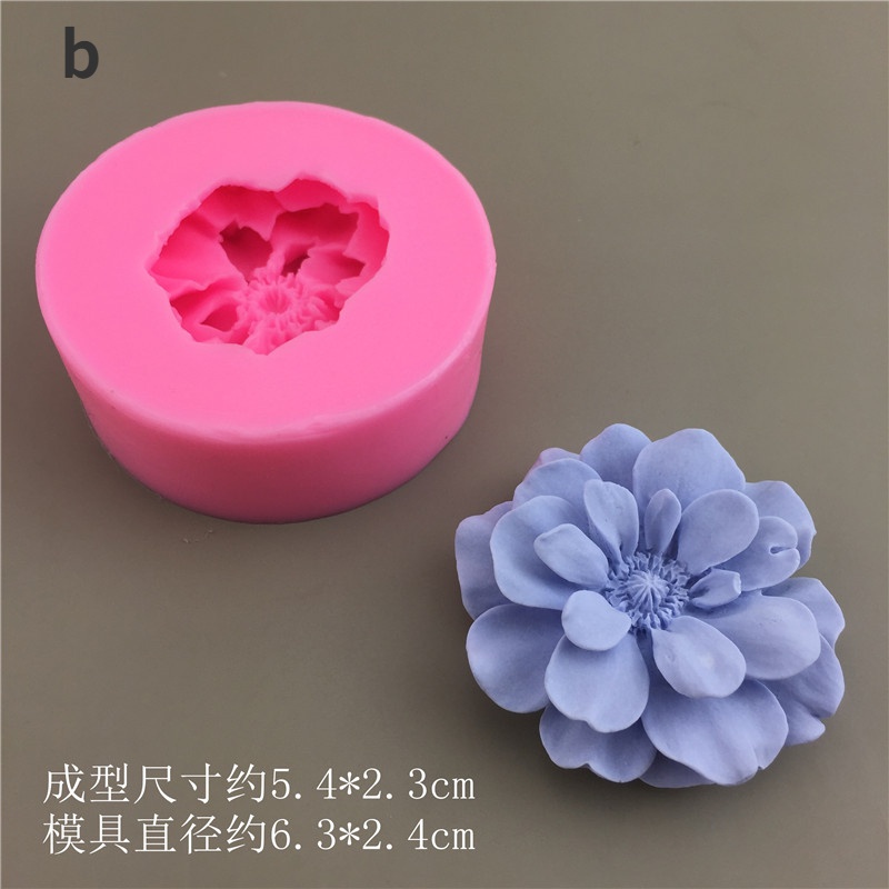 Khuôn Làm Bánh Chất Liệu Silicone Tự Làm Hình Hoa Mẫu Đơn