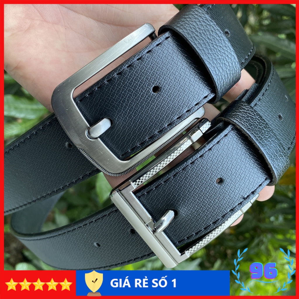 Thắt lưng nam cao cấp khóa kim dây lưng nam sang trọng lịch lãm nịt da thời trang DLKK002S Shopdoda96