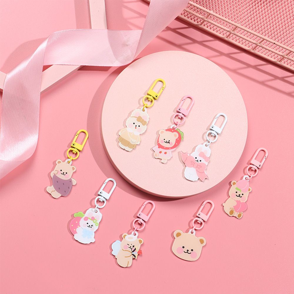 Móc khóa hình mèo/ thỏ/ gấu đáng yêu thời trang