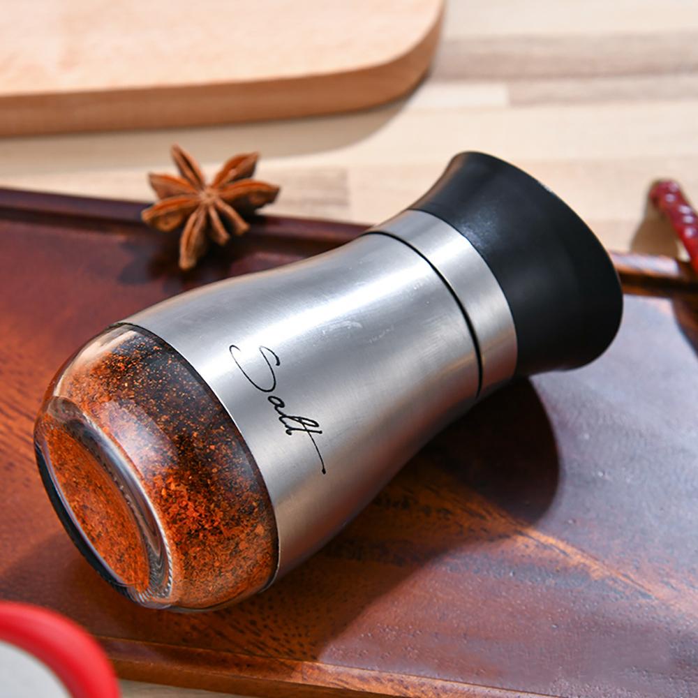 Lọ Thủy Tinh Đựng Gia Vị Bằng Thép Không Gỉ