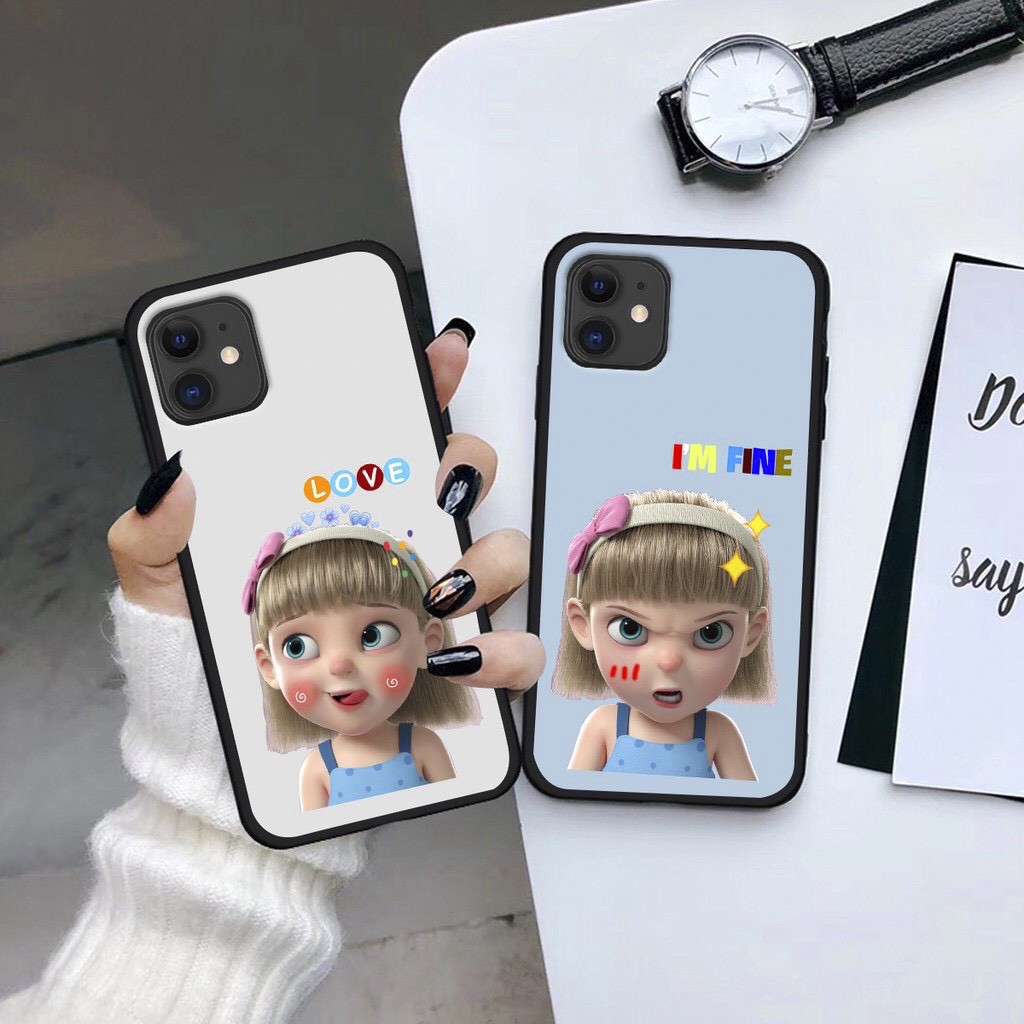Ốp lưng iPhone 6 6s 6 Plus 6s Plus 7 7 Plus 8 8 Plus X XS XS Max 11 Pro Mã Se2 cô bé hoạt hình xinh xắn