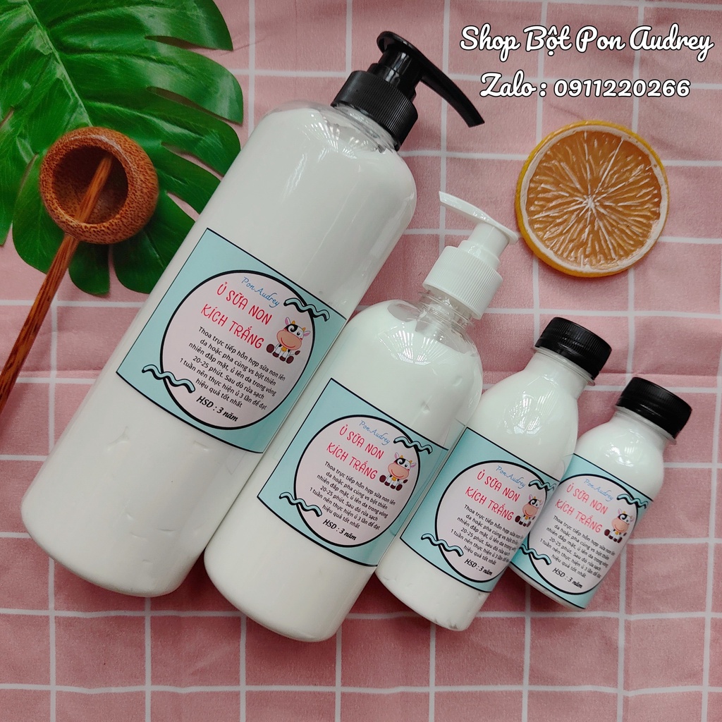 Ủ Sữa Non Kích Trắng Nguyên Chất Cô Đặc - Chai 500ML &amp; 1000ML